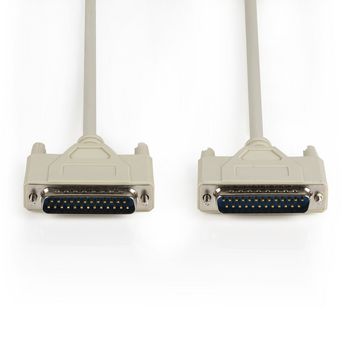 VLCP52100I30 Seriële kabel sub-d 25-pins male - sub-d 25-pins male 3.00 m ivoor Product foto
