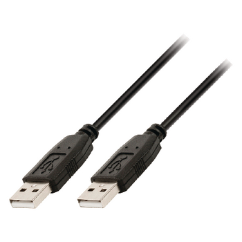 VLCP60001B30 Usb 2.0 kabel usb a male - usb a male rond 3.00 m zwart