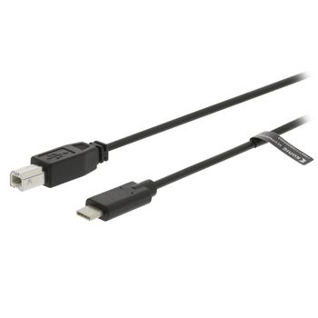 VLCP60650B10 Usb 2.0 kabel usb-c male - usb-b male 1 m zwart