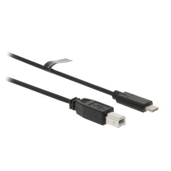 VLCP60650B10 Usb 2.0 kabel usb-c male - usb-b male 1 m zwart Product foto
