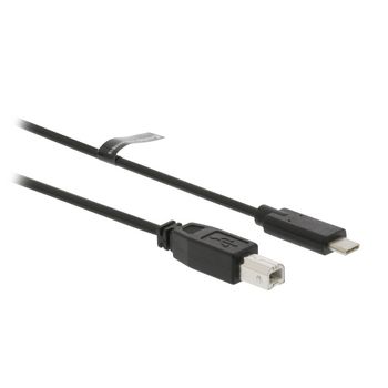VLCP60650B20 Usb 2.0 kabel usb-c male - usb-b male 2 m zwart Product foto