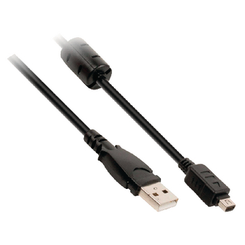 VLCP60802B20 Usb 2.0 kabel usb a male - olympus 12-pins male 2.00 m zwart Product foto