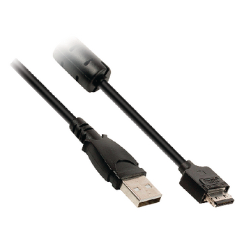 VLCP60806B20 Usb 2.0 kabel usb a male - canon 12-pins male 2.00 m zwart Product foto