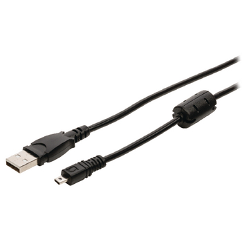 VLCP60810B20 Usb 2.0 kabel usb a male - 8-pins male 2.00 m zwart
