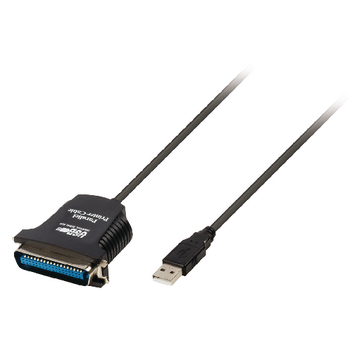 VLCP60880B20 Usb 2.0 kabel usb a male - centronics 36-pins male 2.00 m zwart