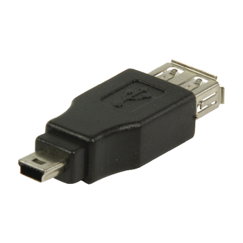VLCP60902B Usb 2.0-adapter mini-b male - usb a female zwart Product foto