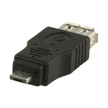 VLCP60903B Usb 2.0-adapter micro-a male - usb a female zwart Product foto