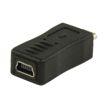 VLCP60904B Usb 2.0-adapter micro-b male - mini-b female zwart Product foto