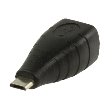 VLCP60906B Usb 2.0-adapter micro-b male - b female zwart