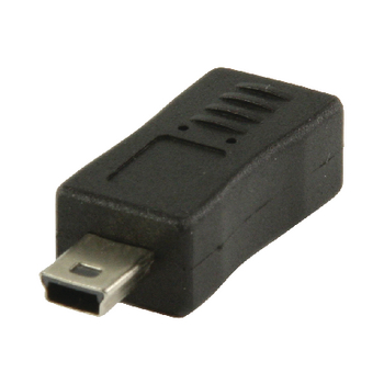 VLCP60907B Usb 2.0-adapter mini-b male - micro-b female zwart