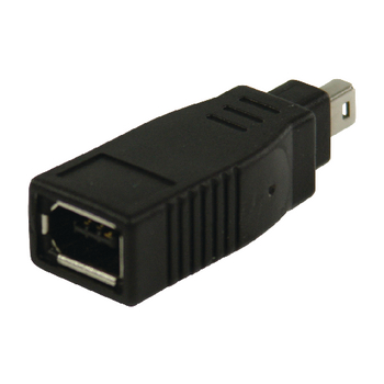 VLCP62900B Firewire400-adapter firewire 4-pins male - firewire 6-pins female zwart Product foto