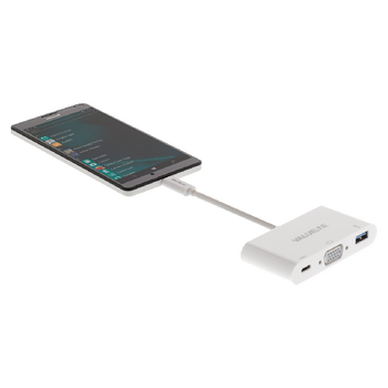 VLCP64760W02 Usb 3.1 adapter usb-c male - usb a female / usb-c female / vga female 15-pins wit In gebruik foto