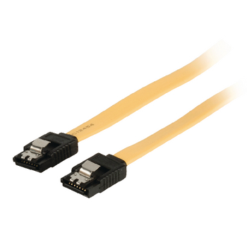 VLCP73250Y05 Sata 6 gb/s kabel intern sata 7-pins female - sata 7-pins female 0.50 m geel