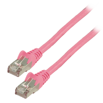 VLCP85210P0.25 Cat6 f/utp netwerkkabel rj45 (8/8) male - rj45 (8/8) male 0.25 m roze