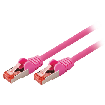 VLCP85221P015 Cat6 s/ftp netwerkkabel rj45 (8/8) male - rj45 (8/8) male 0.15 m roze