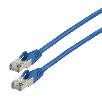 VLCP85400L0.50 Cat7 pimf netwerkkabel rj45 (8/8) male - rj45 (8/8) male 0.50 m blauw