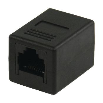 VLCP89000B Cat5 netwerk adapter rj45 (8/8) female - rj45 (8/8) female zwart