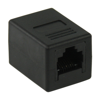 VLCP89000B Cat5 netwerk adapter rj45 (8/8) female - rj45 (8/8) female zwart Product foto