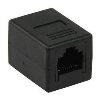 VLCP89010B Cat6 netwerk adapter rj45 (8/8) female - rj45 (8/8) female zwart Product foto