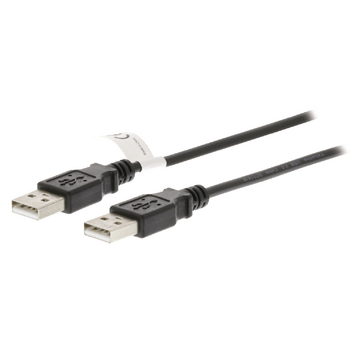 VLCT60000B20 Usb 2.0 kabel usb a male - usb a male 2.00 m zwart