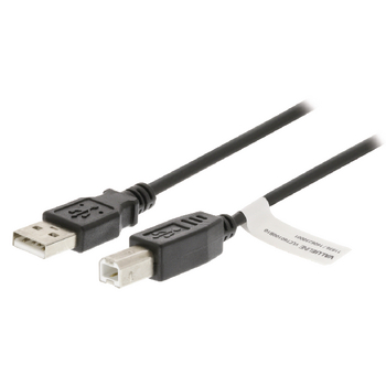 VLCT60100B10 Usb 2.0 kabel usb a male - usb-b male 1.00 m zwart