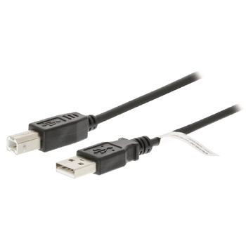 VLCT60100B20 Usb 2.0 kabel usb a male - usb-b male 2.00 m zwart