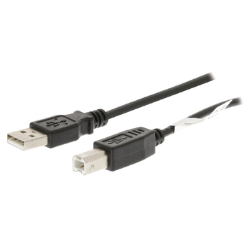 VLCT60100B30 Usb 2.0 kabel usb a male - usb-b male 3.00 m zwart
