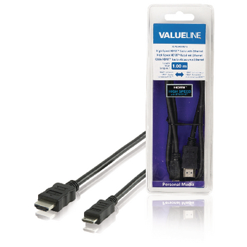 VLMB34500B10 High speed hdmi kabel met ethernet hdmi-connector - hdmi mini-connector male 1.00 m zwart