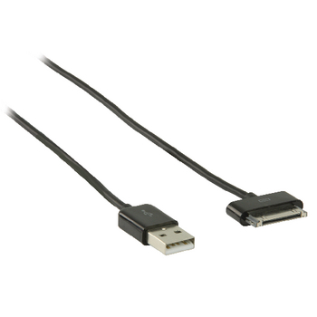 VLMB39100B20 Data en oplaadkabel apple dock 30-pins - usb a male 2.00 m zwart Product foto