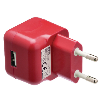 VLMP11955R Lader 1-uitgang 2.1 a 2.1 a usb rood