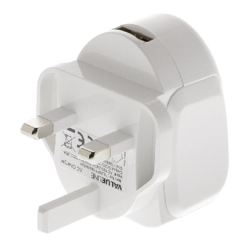 VLMP11955WUK Lader usb 1-uitgang 2.4 a 2.4 a usb wit Product foto