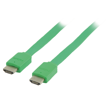 VLMP34010G2.00 High speed hdmi kabel met ethernet plat hdmi-connector - hdmi-connector 2.00 m groen