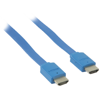 VLMP34010L2.00 High speed hdmi kabel met ethernet plat hdmi-connector - hdmi-connector 2.00 m blauw Product foto