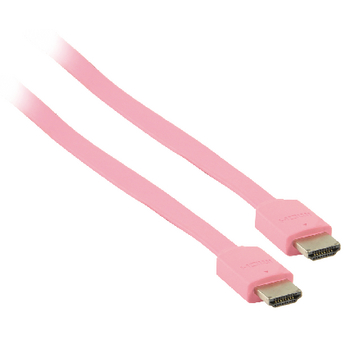 VLMP34010P2.00 High speed hdmi kabel met ethernet plat hdmi-connector - hdmi-connector 2.00 m roze Product foto