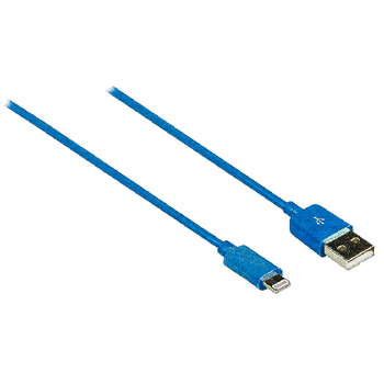 VLMP39300L1.00 Data en oplaadkabel apple lightning - usb a male 1.00 m blauw Product foto