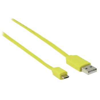 VLMP60410Y1.00 Usb 2.0 kabel usb a male - micro-b male plat 1.00 m geel Product foto