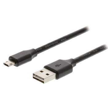 VLMP60510B1.00 Usb 2.0 kabel usb a male - micro-b male 1.00 m zwart