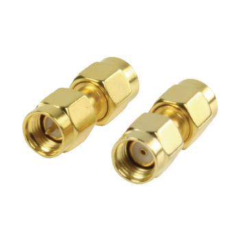 VLSP02110A Sma-adapter rp sma male - sma male goud