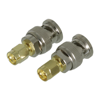VLSP02960A Sma-adapter sma male - bnc male goud