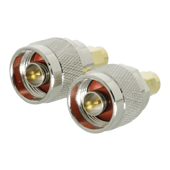 VLSP02970A Sma-adapter sma male - n male goud/zilver