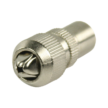 VLSP40902M Coaxconnector male zilver