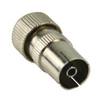 VLSP40922M Coaxconnector female metaal zilver Product foto