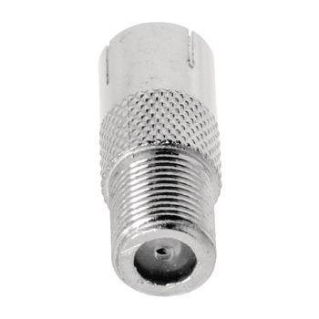 VLSP41955M Coax-adapter f f-connector female - coax female (iec) zilver Product foto