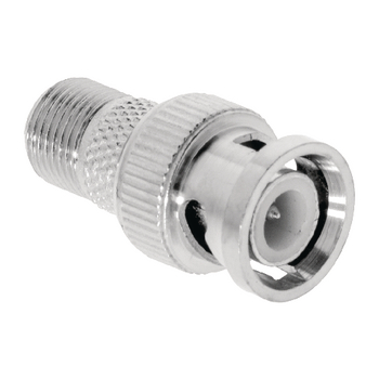 VLSP41965M Coax-adapter bnc bnc male - f-connector female zilver Product foto