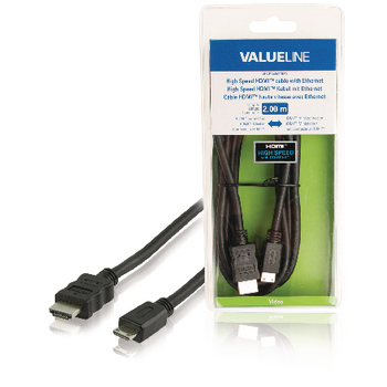VLVB34500B20 High speed hdmi kabel met ethernet hdmi-connector - hdmi mini-connector male 2.00 m zwart