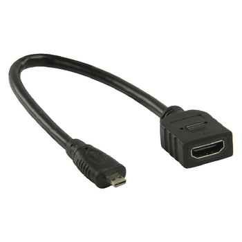VLVB34790B02 High speed hdmi kabel met ethernet hdmi micro-connector male - hdmi female 0.20 m zwart Product foto