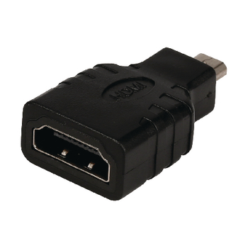 VLVB34907B High speed hdmi met ethernet adapter hdmi micro-connector male - hdmi female zwart Product foto