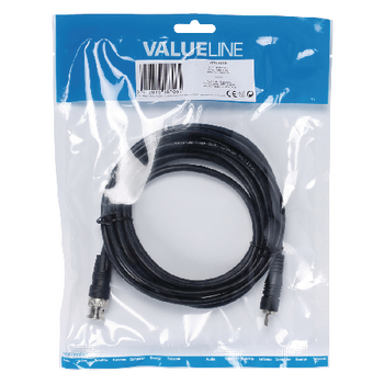 VLVP24800B30 Bnc video kabel bnc male - rca male 3.00 m zwart Verpakking foto