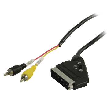 VLVP31120B20 Scart kabel scart male - 2x rca male 2.00 m zwart