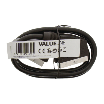 VLVT31000B10 Scart kabel scart male - scart male 1.00 m zwart Product foto